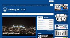 Desktop Screenshot of hallbyfotboll.se