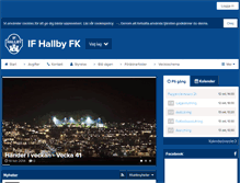 Tablet Screenshot of hallbyfotboll.se